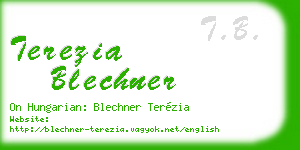 terezia blechner business card